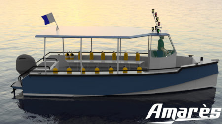 amares.fr, Reverse 8.00 Plongée, bateau aluminium de plaisance