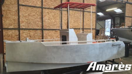 amares.fr, Reverse 4.60 Bathymétrie, bateau aluminium, professionnels