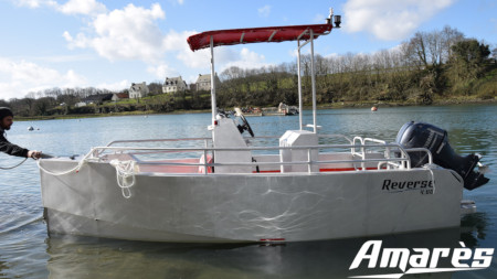amares.fr, Reverse 4.60 Bathymétrie, bateau aluminium, professionnels
