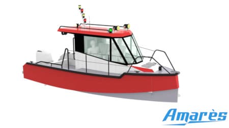 amares.fr, Barge Reverse 5.60, bateau aluminium, professionnels